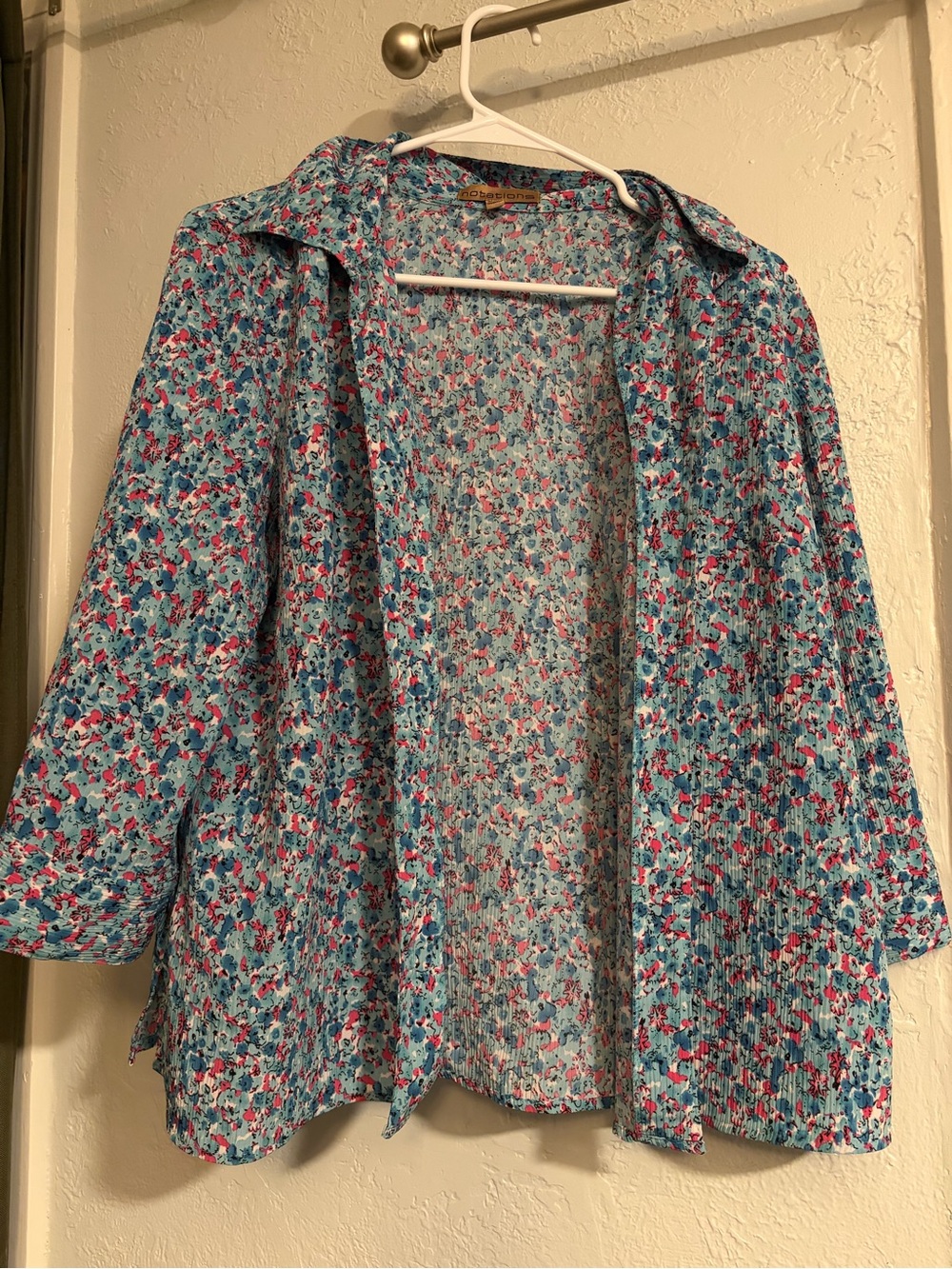 Vintage Notations Floral Button Down